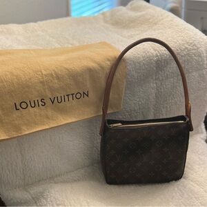 Louis Vuitton Brown Monogram Canvas Shoulder Bag